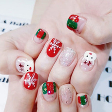 cute, nail decals, art, Christmas