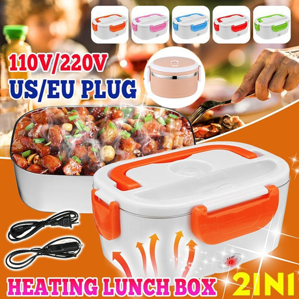 Electric Lunch Box for Car/US/EU Plug and Home, Self Heating Lunch