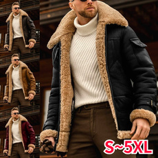 fur coat, Plus Size, Winter, leather