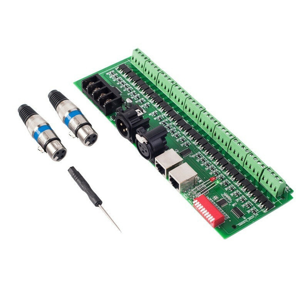 LED Strip Controller 30 Channel DMX 512 RGB DMX Decoder LED Dimmer ...