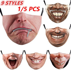 3dfacemask, Funny, adultfacemask, Protective