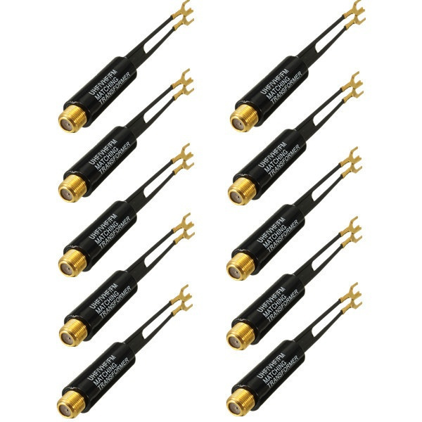 2X / 10x UHF VHF FM Gold Plated 75300 Ohm TV Coaxial Antenna Cable