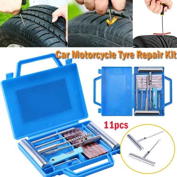 11Pcs/set Heavy Duty Tire Repair Kit Car Motorcycle Tyre Repair Kit ...