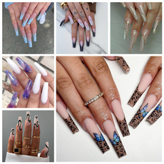 butterfly, nail decoration, Fake Nails, nail tips