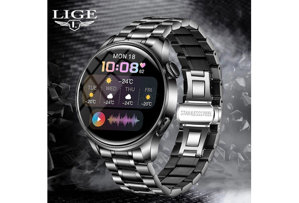Stainless Steel Lige 2021 Smartwatch Review LIGE Military 5ATM