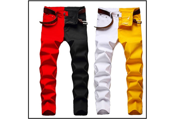 color Pants Casual Denim Jeans 