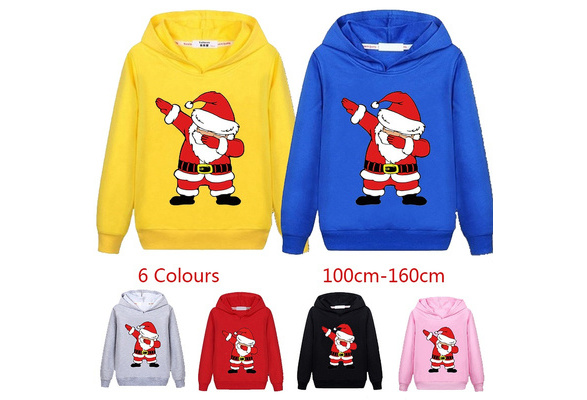 Edvintorg 2-7Years Christmas Hoodies Kids 2023 Clearance Toddler Baby Boy  Girl Casual Cute Print Long Sleeve Hooded Sweatshirt Christmas Gift  Sportswear Children's Clothing 