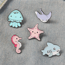 Shark, pinsset, Jewelry, starfish