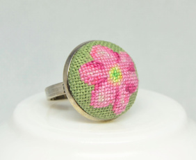 pink, ringpink, Flowers, flowerjewelry