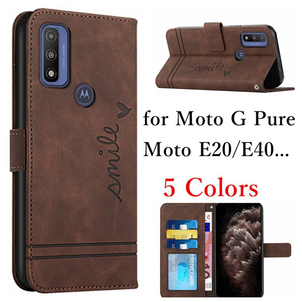 Case for Motorola Moto G Pure Moto E20 Moto E40 G Power G Play G Stylus PU Leather Case Magnetic Flip Folio Card Pockets Holder with Stand Protective