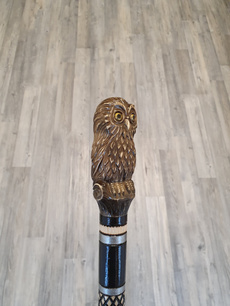 Owl, owlwalkingcane, Canes, woodcarvedwalkingstick