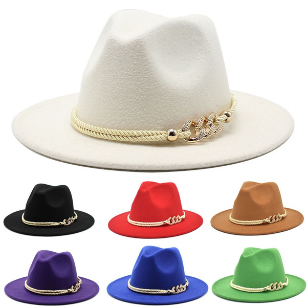 Fedoras Hat For Women Man Hats Fashion Panama Church Hat Fedora