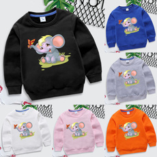 kidspullover, autumnwinter, cartoon sweatshirt, elephantpullover