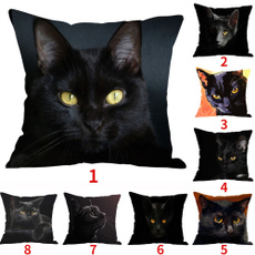 blackcatpillowcase, Pillowcases, Pillow Covers, decoration