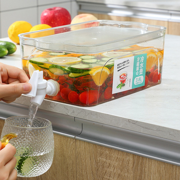 Refrigerator Water Bottle Containers with Tap