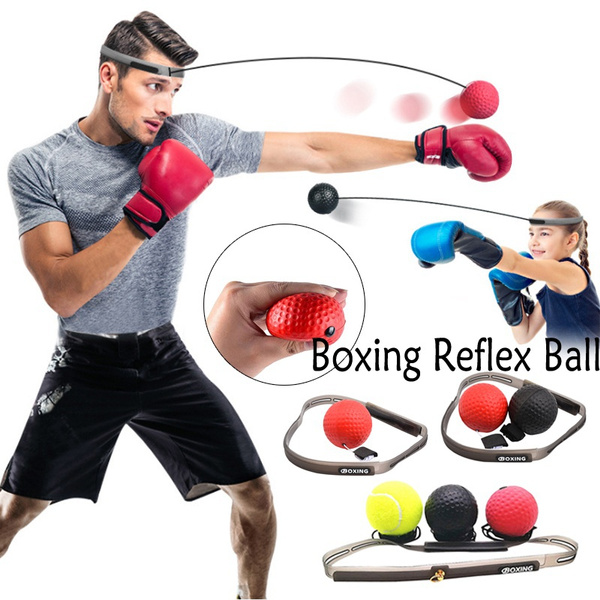 MMA Boxing Reflex Fight Ball With Head Band For Speed Training Punching Exercise 