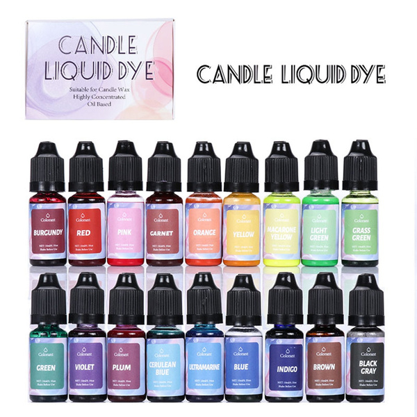 Concentrated Liquid Candle Dye Aromatherapy Candle Color Essence Soy Wax Dye  DIY Candle Making Supplies Safe and Natural ASL