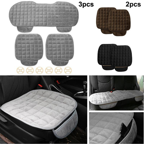 Plush Universal Front Rear Car Seat Cover Breathable Comfortable