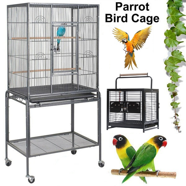 Bird Cage Parrot Finch Cage Macaw Conure Cockatiel Cockatoo Pet House ...