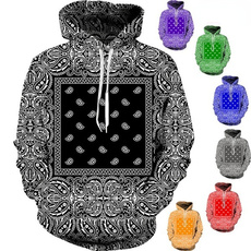 Hip-hop Style, 3D hoodies, Two-Piece Suits, bandanahoodie