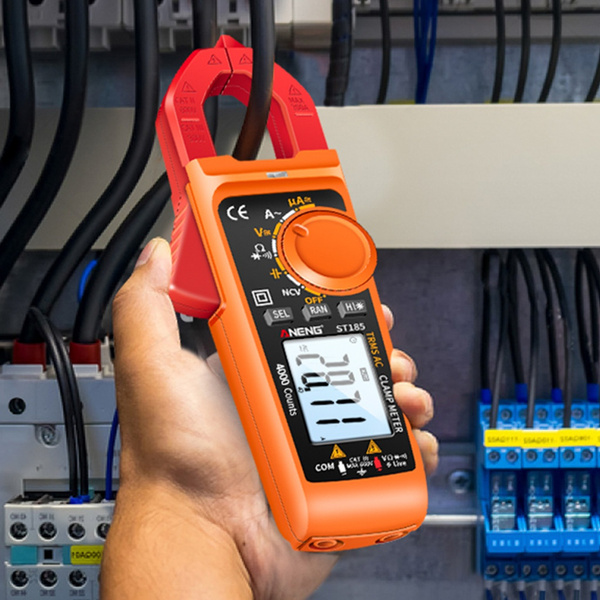 Clamp Meter Pass Voltage Meter AC DC Voltage Tester NCV Indcution 4000 Counts AC/DC 600V AC 200A