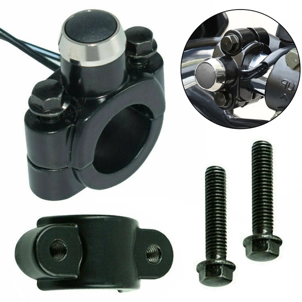 Pulsante Momentaneo Per Manubrio Moto/ATV &ndash; 12V, 10A, Impermeabile IP67 &ndash; Diametro 22 Mm