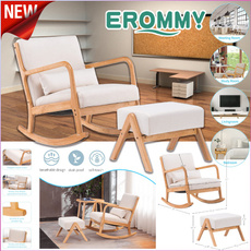 Wood, reclinerchair, rockingchairwithpaddedseat, armchair