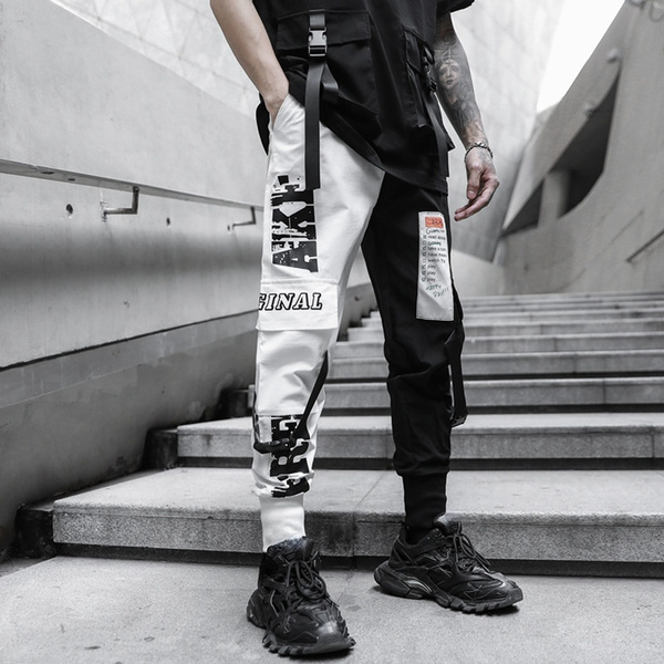 Men s Jogger Pants Techwear Hip Hop Harem Pants Streetwear