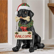 cute, labrador, christmaswatchdog, welcome