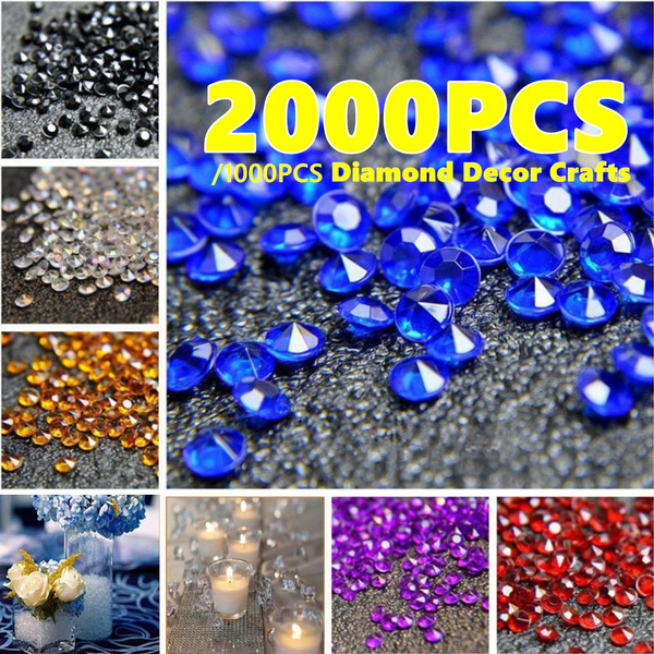 1000-2000pcs 4.5mm Wedding Decor Crystals Diamond Table Confetti Party Supplies 