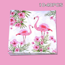 pink, party, flamingo, papernapkin