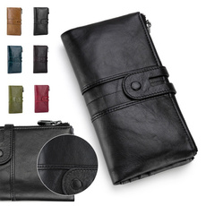 leather wallet, clutch purse, rfidwallet, Phone