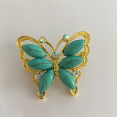 butterfly, Clothing & Accessories, Turquoise, Fashion