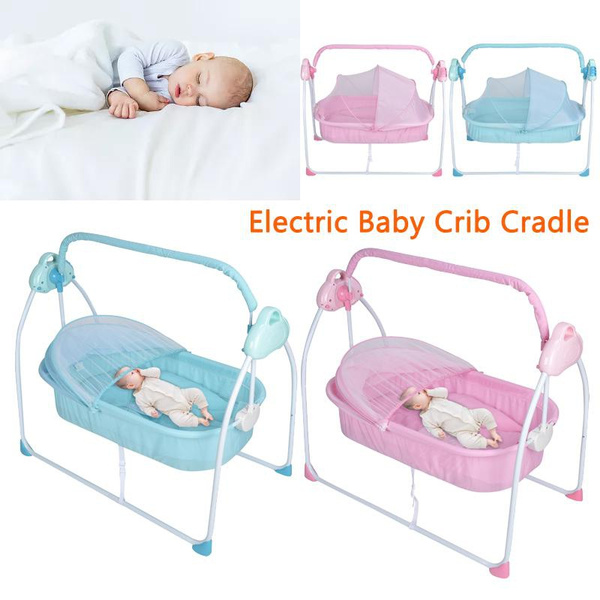 Electric Bassinets Baby Swing Infant Bed Cot Crib Rocking Basket ...