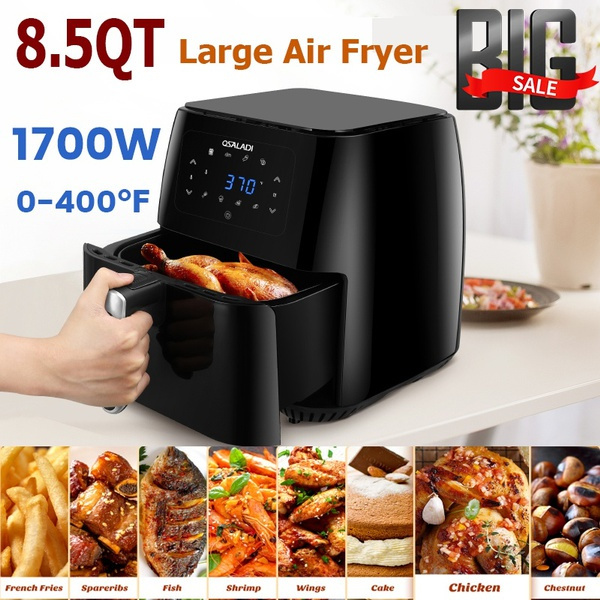 Osaladi Air Fryer 8-in-1 Multi-cooker 1700W 8.5QT Large Air Fryer Electric  Oilless Cooker with Digital Display and 0-400℉ Temperature Range (US Plug)