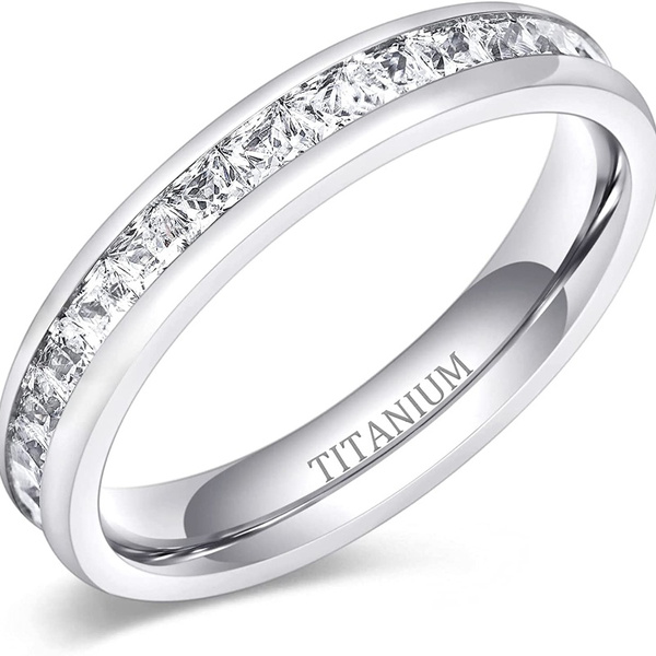 Womens titanium wedding ring sale