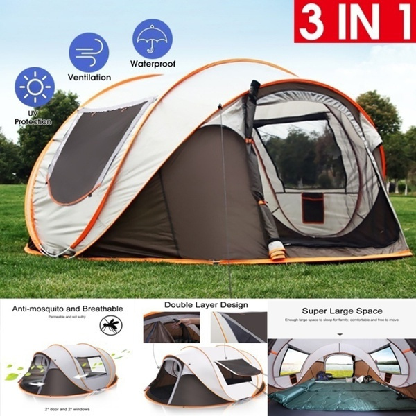 Outdoor pop up tent Full-Automatic Instant Unfold Rain-Proof Tent ...