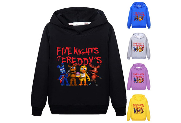 FNAF Anime Character Hoodie Boys Girls Fashion tops Children's Clothes 3-12  Years Toddler Child leisure Student spring Coat