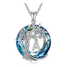 Blues, Jewelry, Tree, Crystal