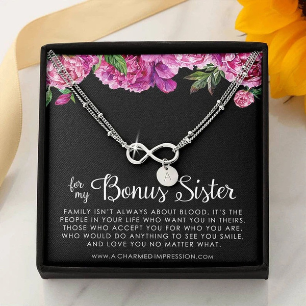 Wholesale Unbiological Sister Card and Infinity Rings Necklace Gift Set -  Anavia Jewelry Wholesale