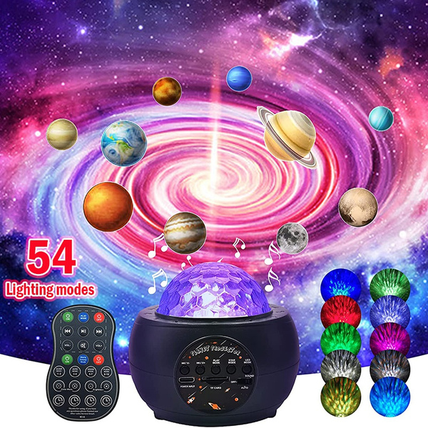 Home Planetarium Galaxy Projector Bluetooth Night Stage Lights Ceiling Projector 
