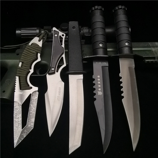 Spring Assisted Tactical Knife Switchblade Outdoor Multitool Tanto