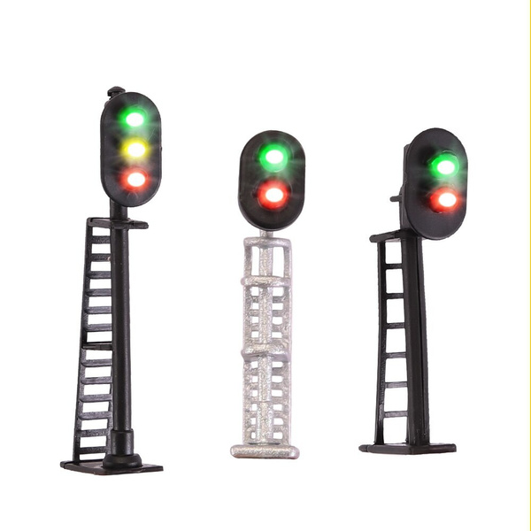 1:87 Scale Miniature Traffic Light 3V Signal Model Light Diy Model Ho ...