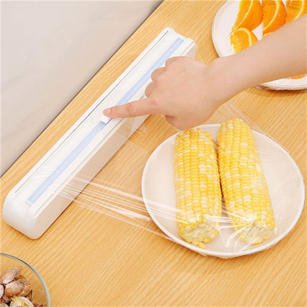 With Slide Cutter With Suction Bottom Kitchen Tool Film Cutter Sharp
