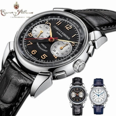 Chronograph, Gifts, leather strap, bridgeport