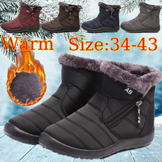 non-slip, ankle boots, cottonshoe, Plus Size