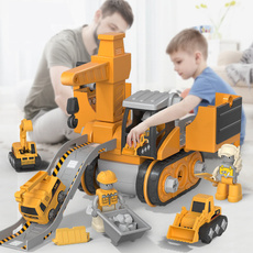 Boy, Toy, Electric, excavator
