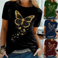 Tops & Tees, Shorts, Butterflies, Shirt