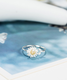 Clover, cloverring, wedding ring, Silver Ring