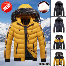 Down Jacket, hooded, fur, Inverno